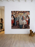 Marmont Hill "Christmas Homecoming" by Norman Rockwell Painting Print on Canvas