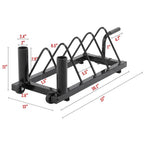 SmileMart Weight Plate Holder, Black
