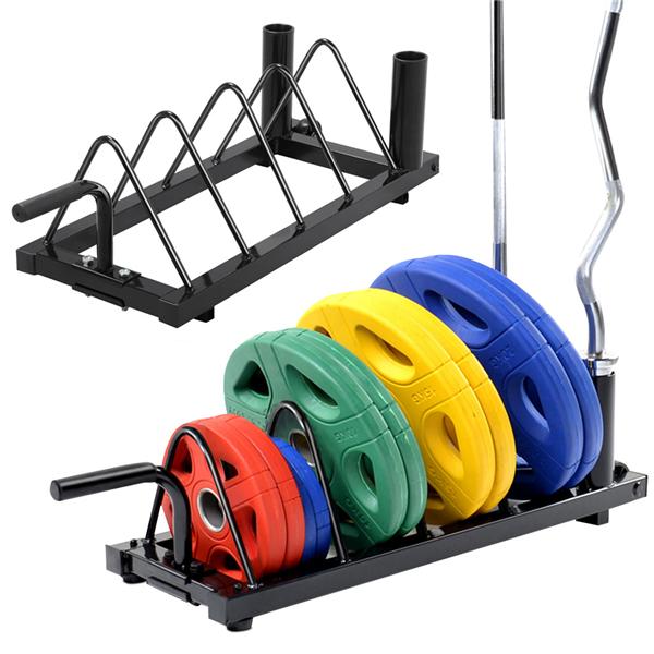 SmileMart Weight Plate Holder, Black
