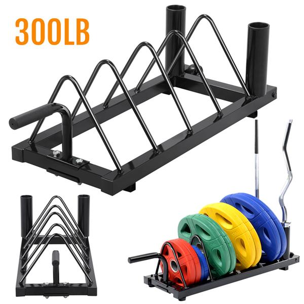 SmileMart Weight Plate Holder, Black