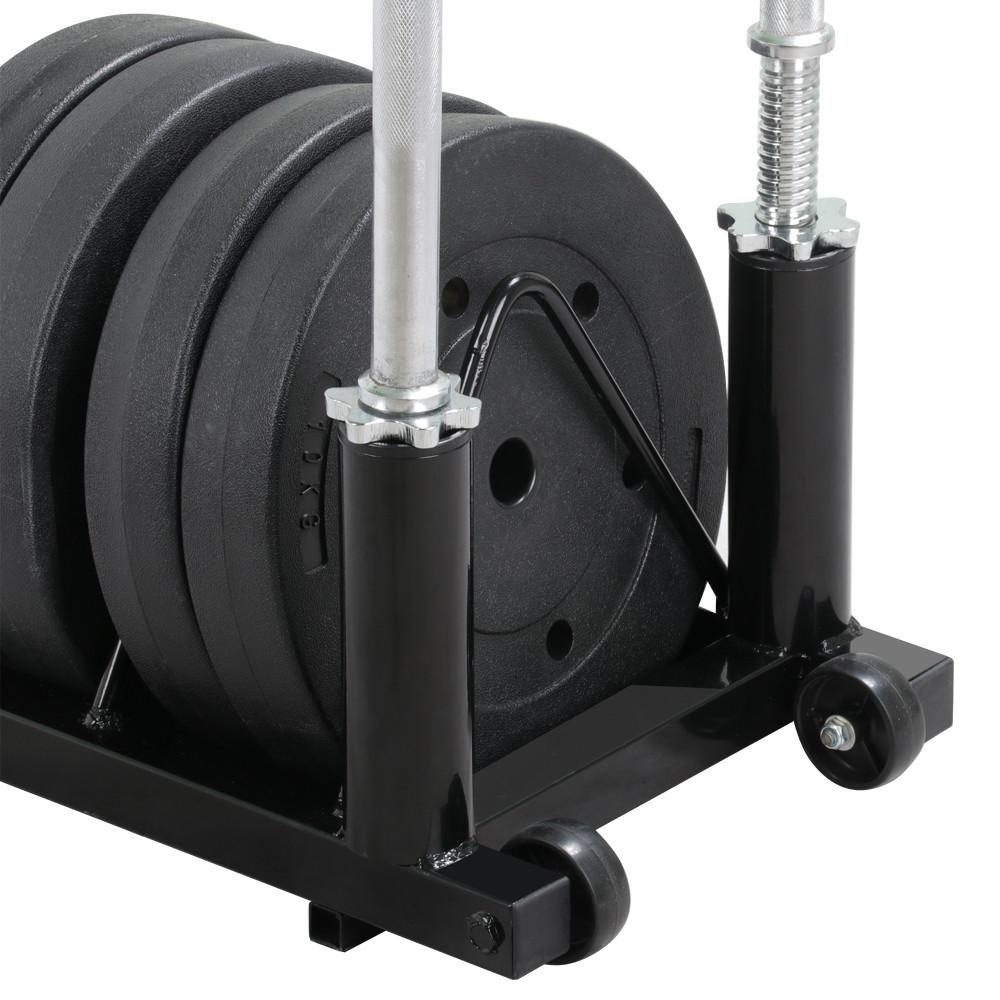 SmileMart Weight Plate Holder, Black
