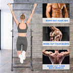 Power Tower 330Lbs Heavy Duty Workout Fitness Equipment Dip Station Stand with Pull Up Bar for Home Gym Strength Training Power Rack