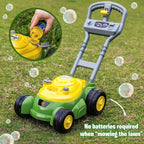 Bubble Lawn Mower for Toddlers, Bubble Blowing Machines, Indoor and Outdoor Gardening Toy, Birthday, Party Favor for Preschool Girls and Boys, No Batteries Required, 2+