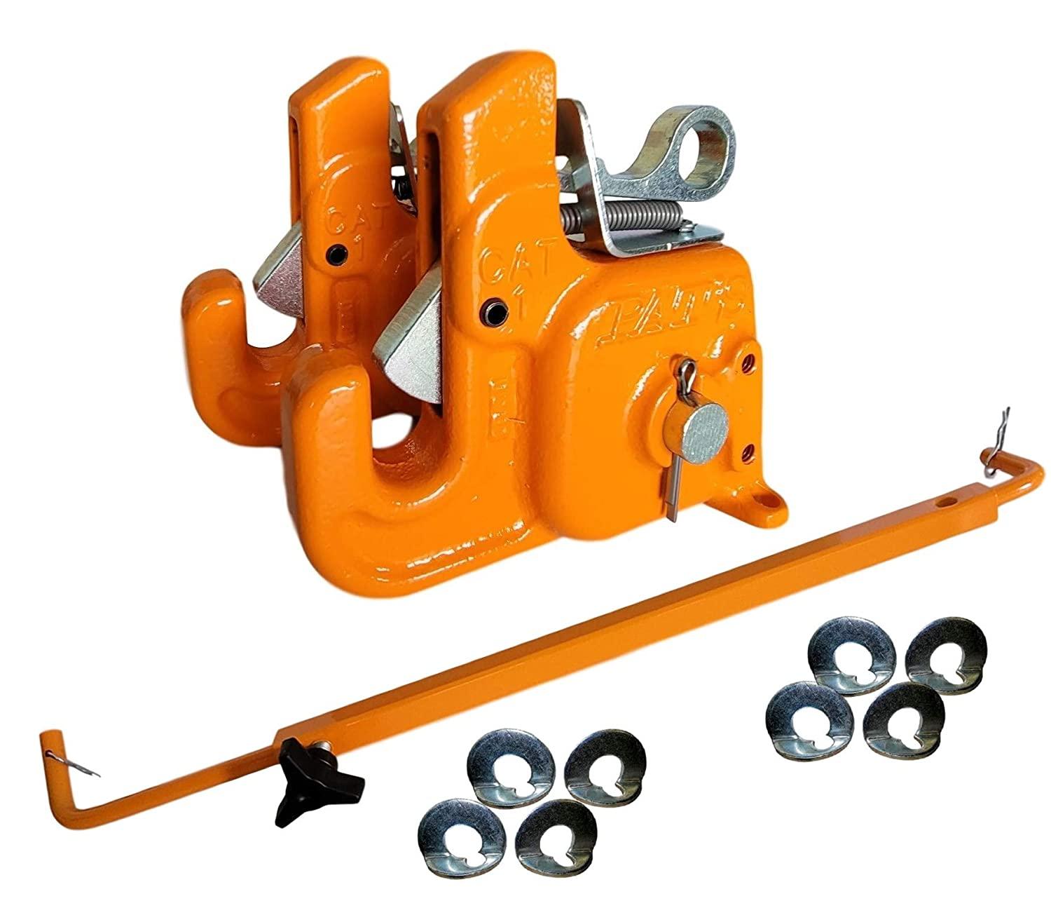 pat's easy change with stabilizer bar - quick hitch system on the market – flexible, durable and affordable (orange cat #1)