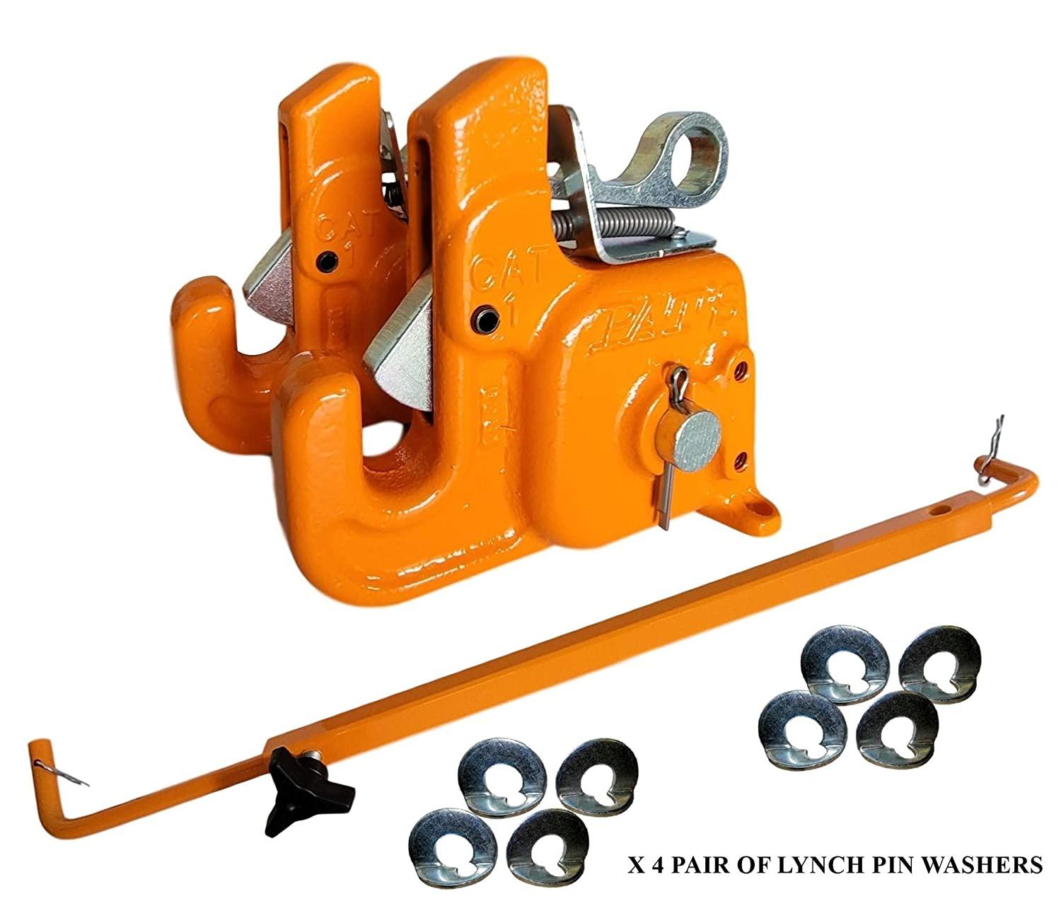 pat's easy change with stabilizer bar - quick hitch system on the market – flexible, durable and affordable (orange cat #1)