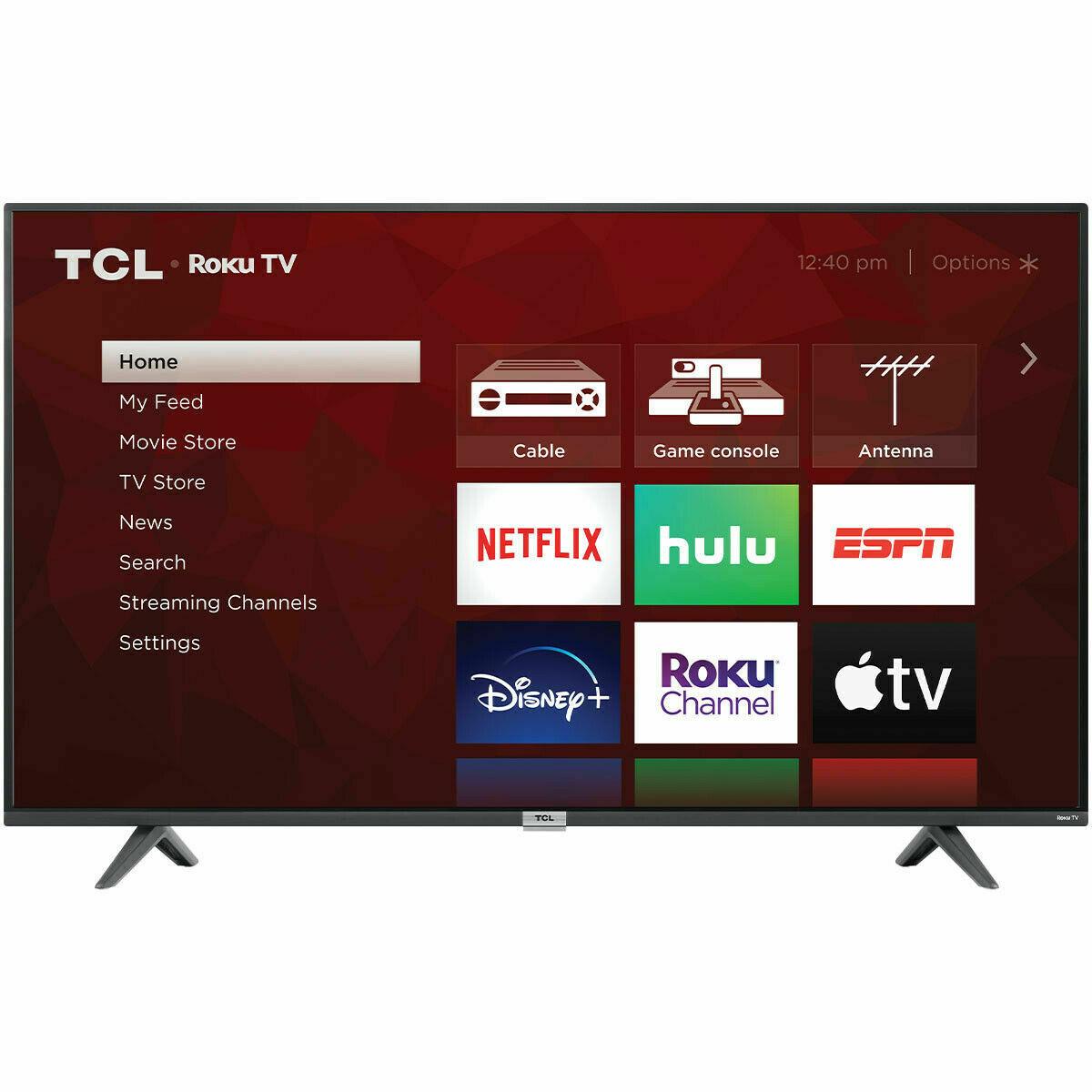 tcl 50s435  50"  hdr 4k ultra hd wall mountable smart led roku tv