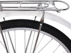 Bikes for Women 24 Inch Beach Cruiser Bicycle,Commute Body Ease Women's Committed Rider, Damping Comfort Bike, Hybrid Bike White Seaside Travel Bicycle (Women Bike, Lady Bike)