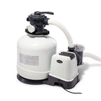 intex 3000 gph above ground pool sand filter pump w/ 1.5 inch pump hose (2 pack)
