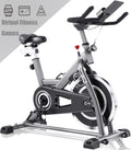 V.I.P. Exercise Bike,Indoor Cycling Bike with Virtual Riding APP,Folding Upright Exercise Bike,Stationary Training Bike with LCD Display, Heart Rate Monitor for Home Gym Fitness Cardio Workout,380 lbs