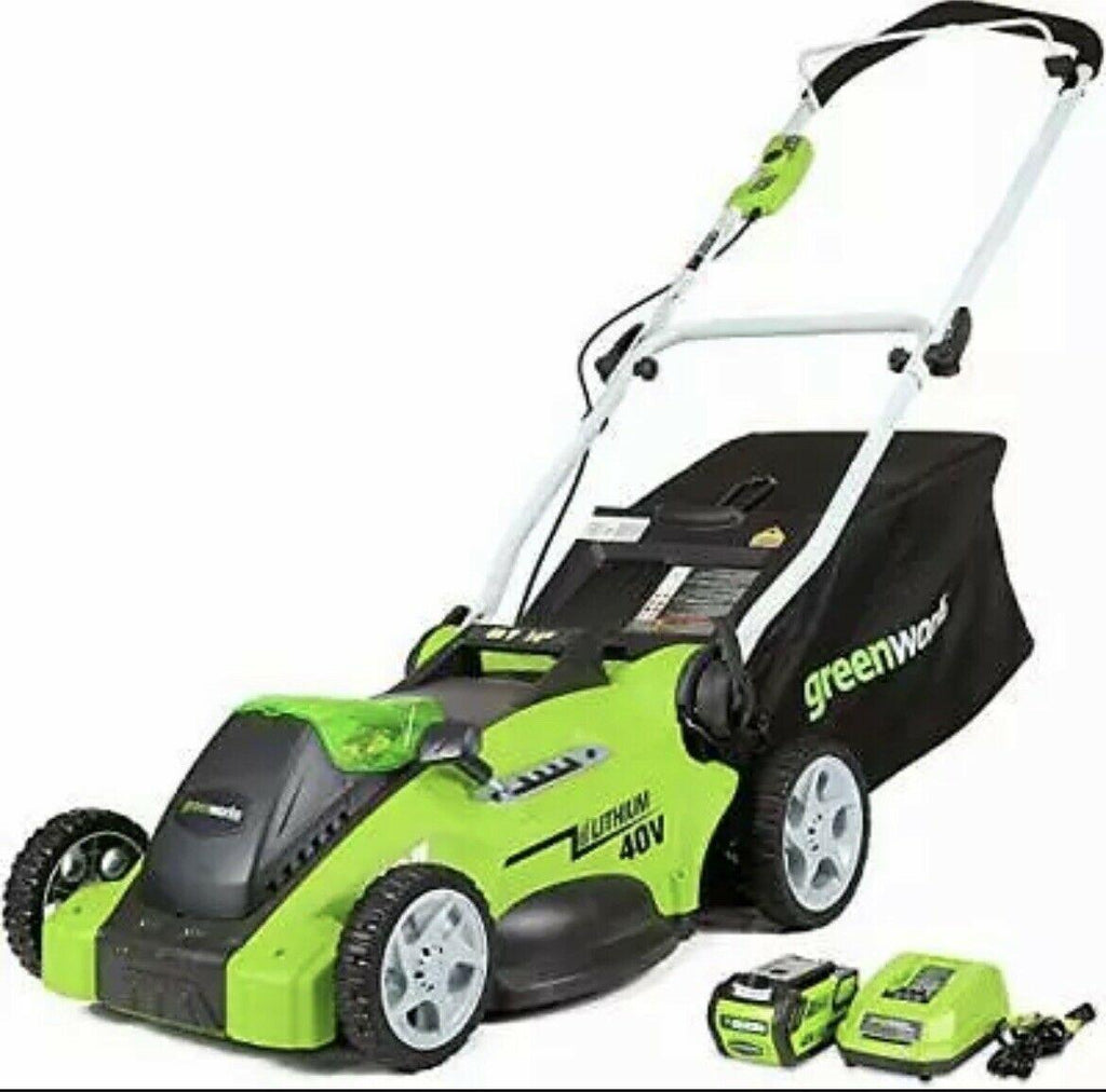 40V 16'' Cordless Lawn Mower Walk Behind with 40v 4Ah Battery