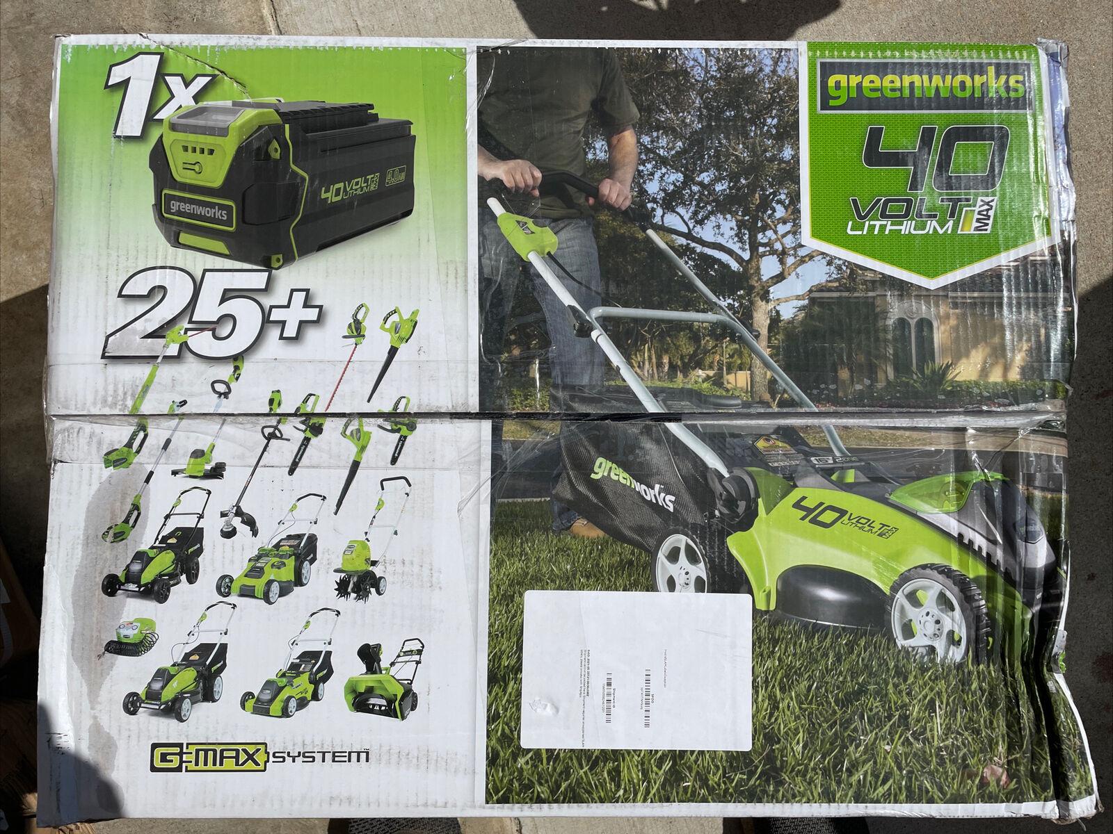 40V 16'' Cordless Lawn Mower Walk Behind with 40v 4Ah Battery