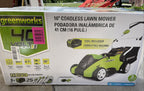 40V 16'' Cordless Lawn Mower Walk Behind with 40v 4Ah Battery