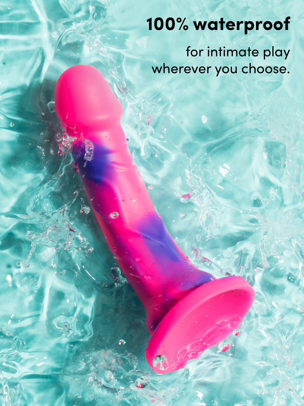 Lifelike Lover Luxe Realistic Multicoloured Silicone Dildo 7 Inch, Pink | Pink