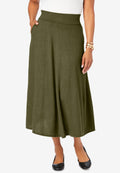 a-line cashmere skirt
