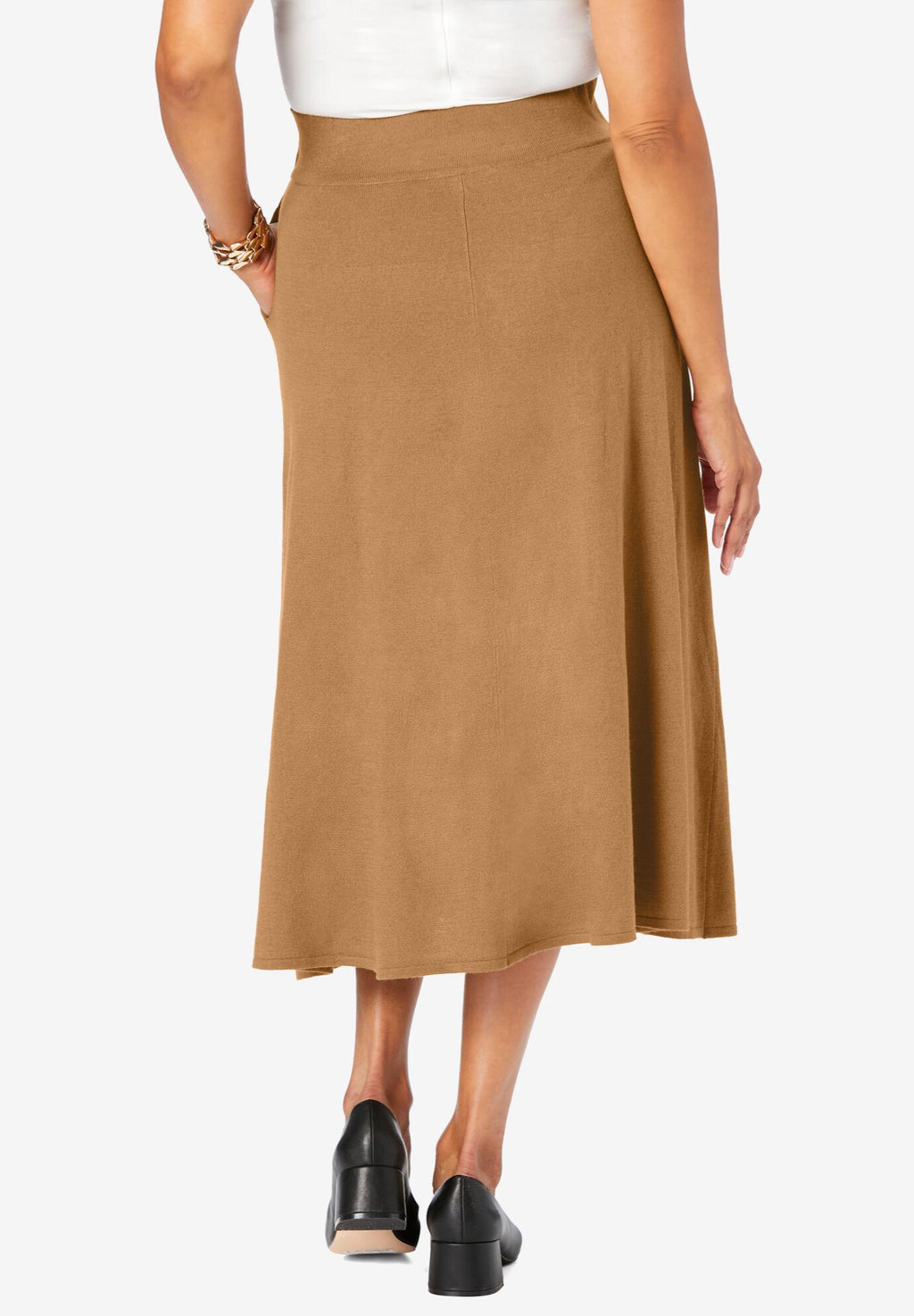 a-line cashmere skirt