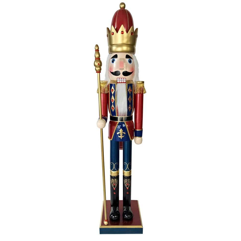 60 in. Christmas Bejeweled King Nutcracker with Scepter