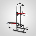Power Towers Adjustable Height Multistation Power Tower 330 440LBS Dip Bar and Pull Up Station Home Fitness Workout Station for Indoor Home Fitness (363 with Bench Press)