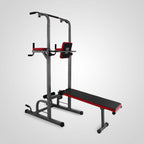 Power Towers Adjustable Height Multistation Power Tower 330 440LBS Dip Bar and Pull Up Station Home Fitness Workout Station for Indoor Home Fitness (363 with Bench Press)