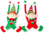 JJKFQ 2PS Christmas Decoration Elf Doll Plush Christmas Tree Hanging Ornament Merry Christmas Year Kids Toys