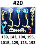 SET#20 AUTO BODY FRAME MACHINE MO Clamp style Sheet Metal Hook TOOL PLATE CLAMP