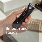 Lawn Mower3.0 Plus Groin &amp; Body Hair Trimmer – Updated SkinSafeTrimmer Blade, Waterproof Wet/Dry Groomer, USB-C Rechargeable, Men’s Wireless Ball Shaver, Tuxedo Black