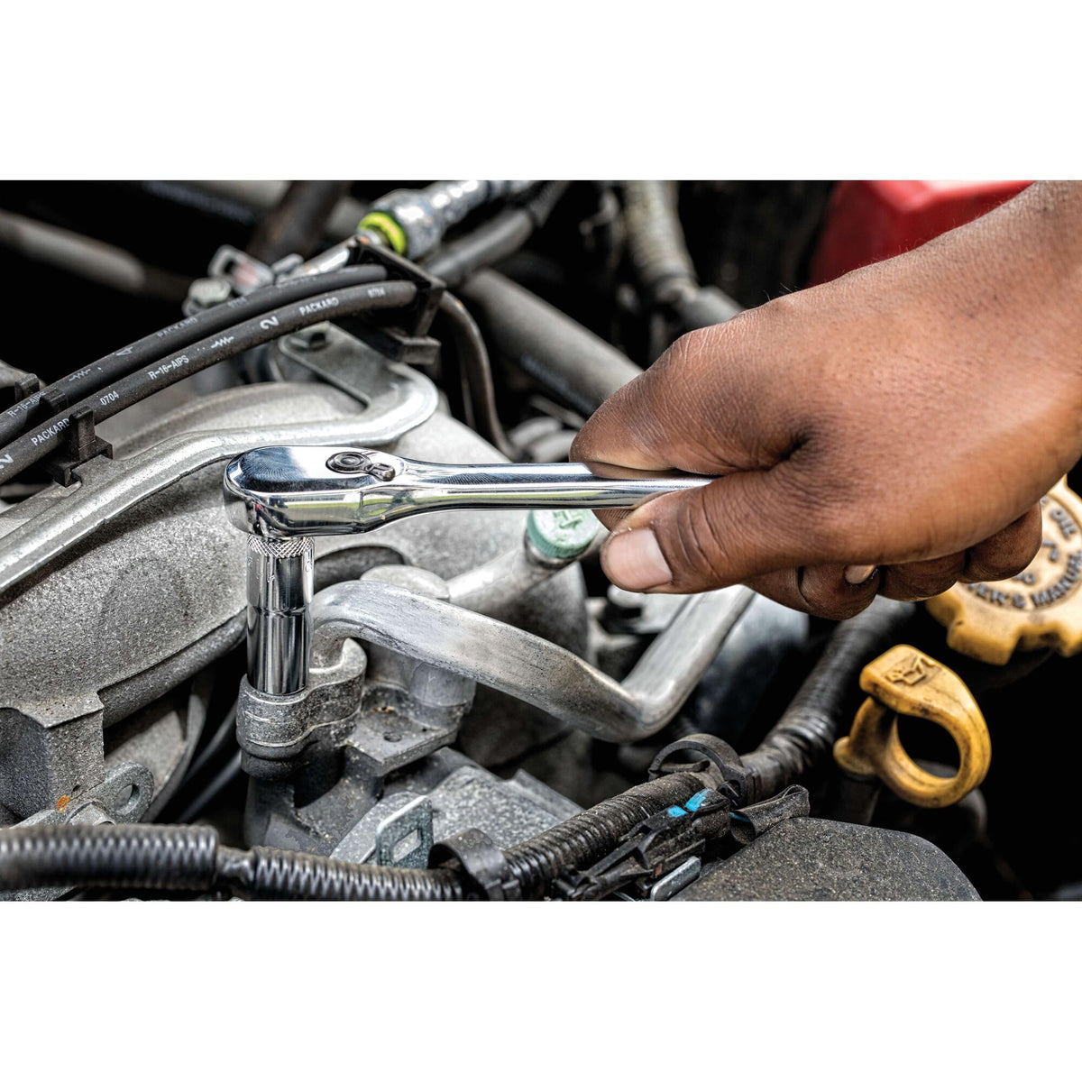 Mechanic Tool Set, 247-Piece, 1/4 in., 3/8 in. and 1/2 in. Drive, SAE, Ratchets, Sockets, Hex Keys, Combination Wrenches, Polish Chrome Finish (DWMT81535)