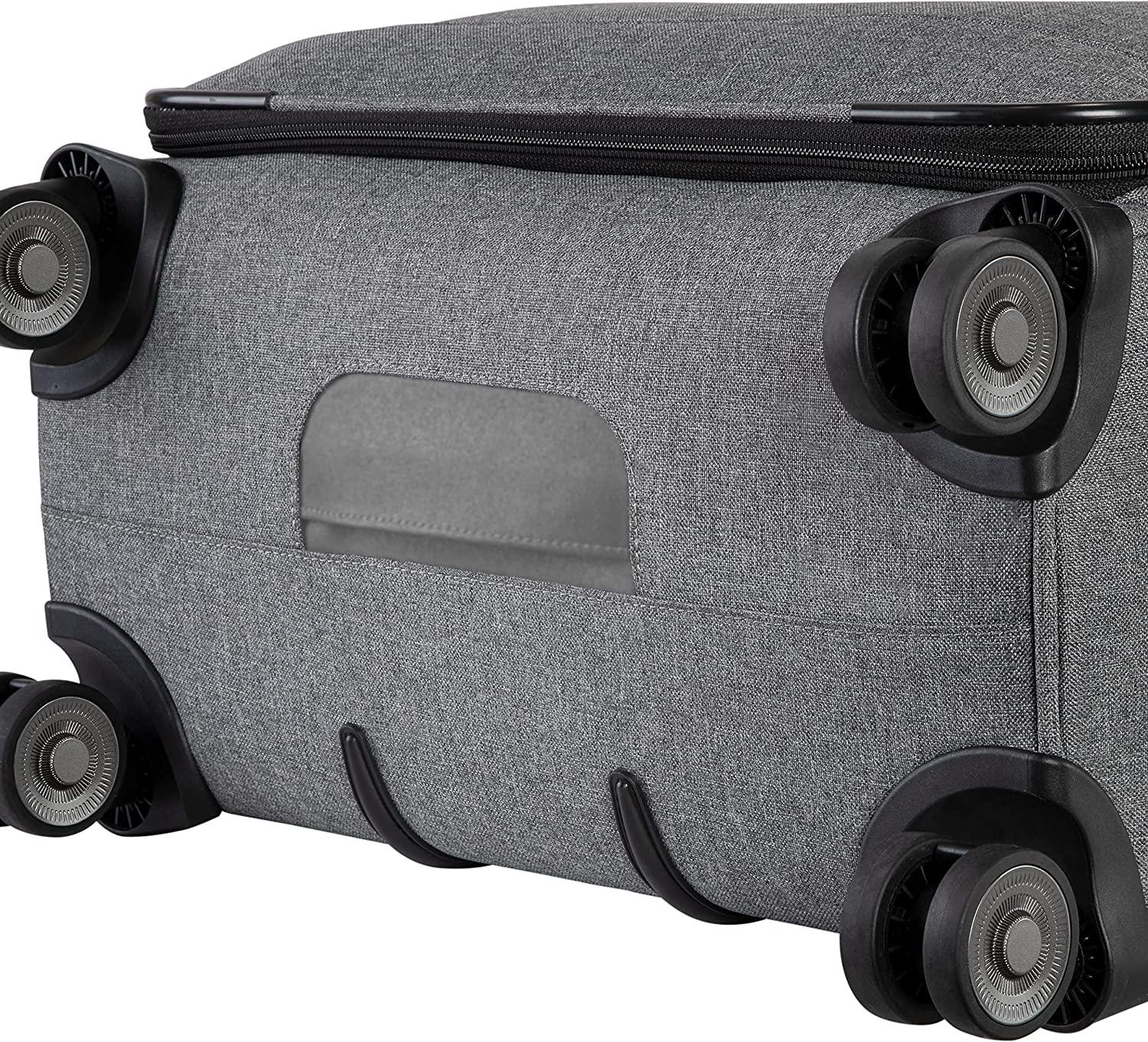 Malibu Bay 3.0 Spinner Luggage (Gray, Checked-Medium 25-Inch)