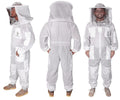 toor traders 3 layers ventilated ultra breeze bee suit with round veil beekeeping hat - bee suits for men &amp; women professional &amp; beginner beekeeper.