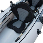 Elkton Outdoors Cormorant 2 Person Tandem Inflatable Fishing Kayak, 10-Foot with EVA Padded Seats, Includes 2 Active Fishing Rod