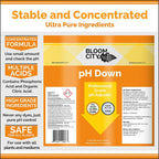 bloom city professional ph down liquid fertilizer, 5 gallon (640 oz)