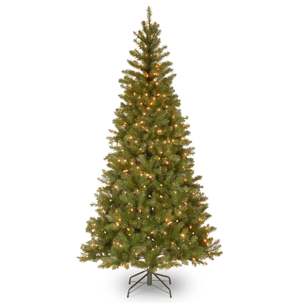 7' Pre-Lit Aspen Spruce Artificial Christmas Tree - Clear Lights