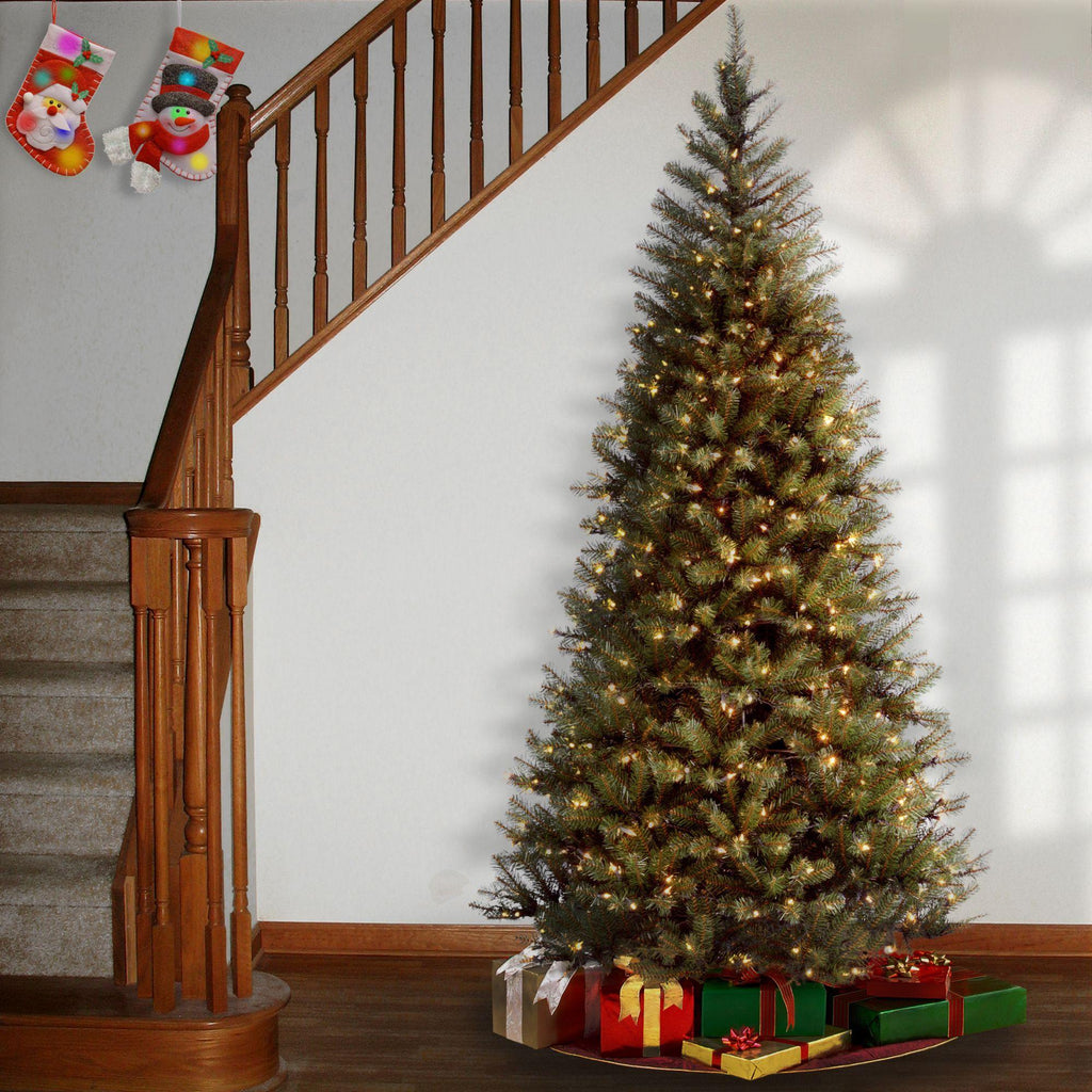 7' Pre-Lit Aspen Spruce Artificial Christmas Tree - Clear Lights
