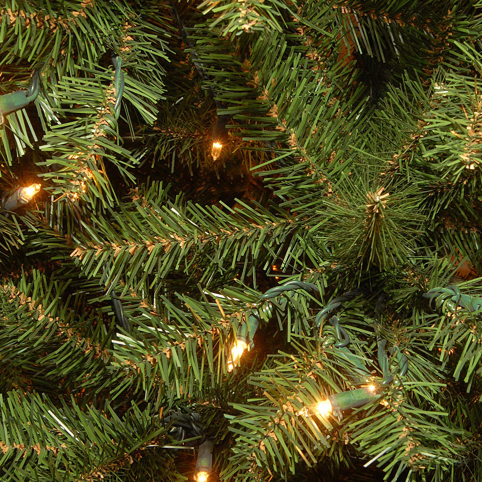 7' Pre-Lit Aspen Spruce Artificial Christmas Tree - Clear Lights