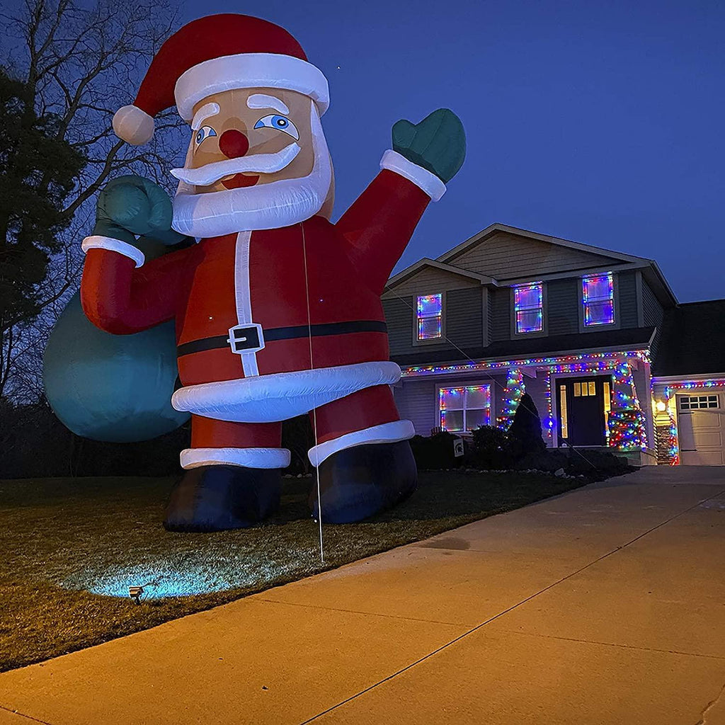 TKLoop Outdoor Santa Claus Premium Giant Yard Inflatable, with Blower 26'