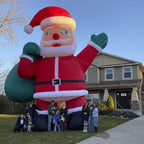 TKLoop Outdoor Santa Claus Premium Giant Yard Inflatable, with Blower 26'