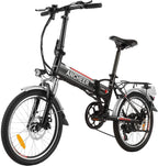 ANCHEER Folding Ebike AE4, 20'' Foldable Electric Bicycle with 36V 8Ah Removable Lithium-Ion Battery, Professional 7 Speed Gears