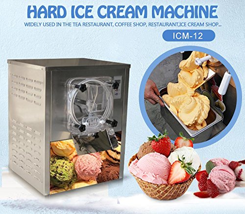 Commercial Desktop Hard ice Cream Machine, Counter top Hard ice Cream Maker, Ice Cream Machine, Snack Food Machine for Restaurant, Snack Bar, Ice Cream Shop