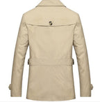 Classic Lconic Men Trench Breasted Overcoat