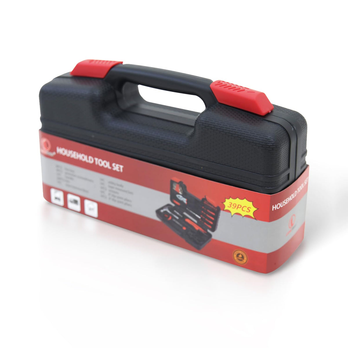 39-Piece Household Tools Kit Essential Home Repair Set with Plastic Toolbox Ideal for ColleStudents, Home Use & More