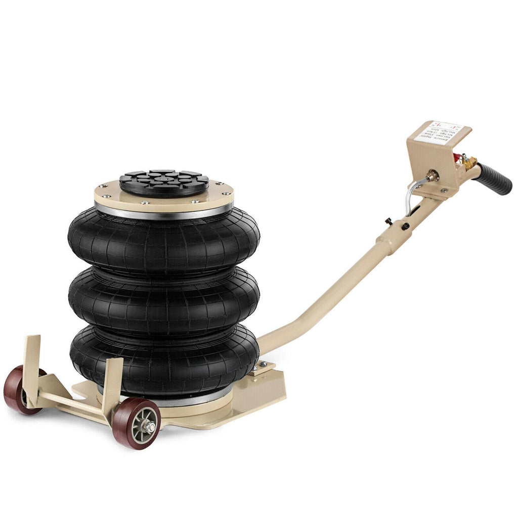 Triple Bag Air Jack 3 Ton 6600lbs Pneumatic Car Jack Lift Height Up to 16 Inch