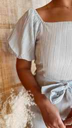 The Need No Man Puff Sleeve Romper