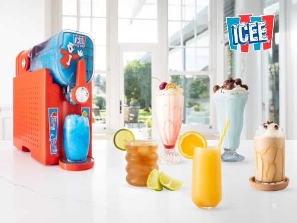 ICEE Pro Slushie Machine – No Ice Needed Frozen Drink, Frappe, Milkshake & Ice Cream Maker | Home Slushy Machine, Countertop Frozen Drink Machine. Officially Licensed ICEE Merchandise.