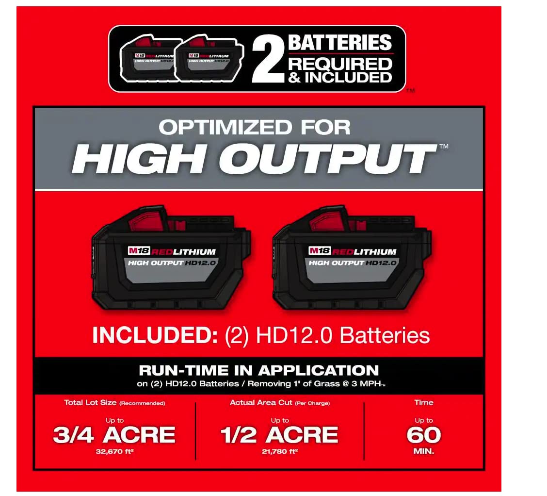 Electric - M18 Fuel. 21 SELF-PROPELLED Dual Battery Mower KI