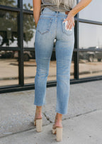 rise mom fit jeans