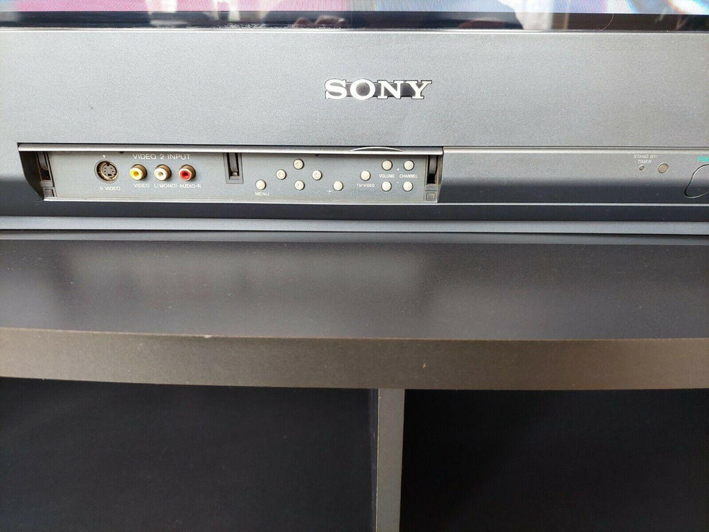 sony trinitron wega kd-34xbr970 34" 1080i crt television (&amp; included tv stand)