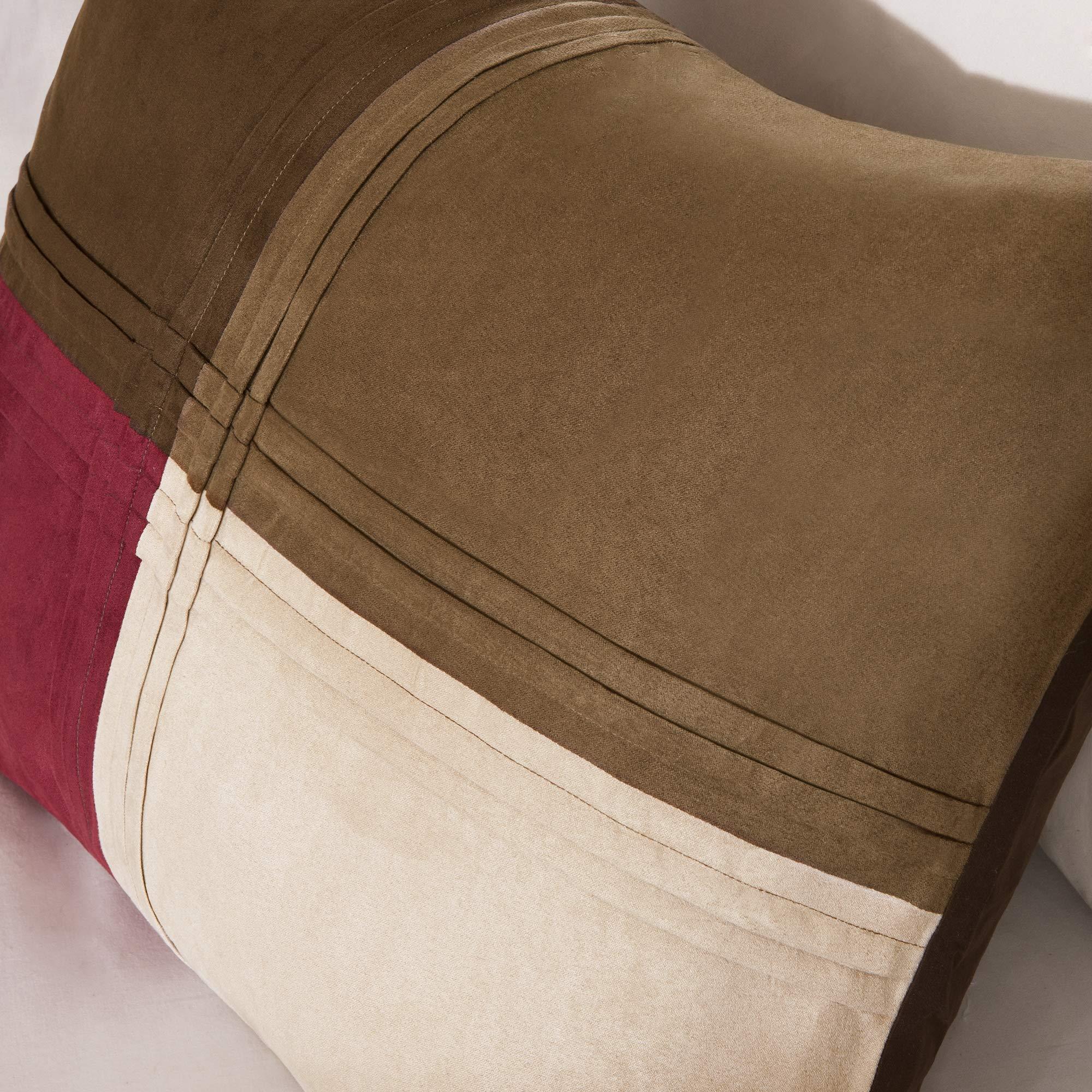 Gracie Mills Jackson Blocks 7 Piece Comforter Set, Queen, Red - MP10-283