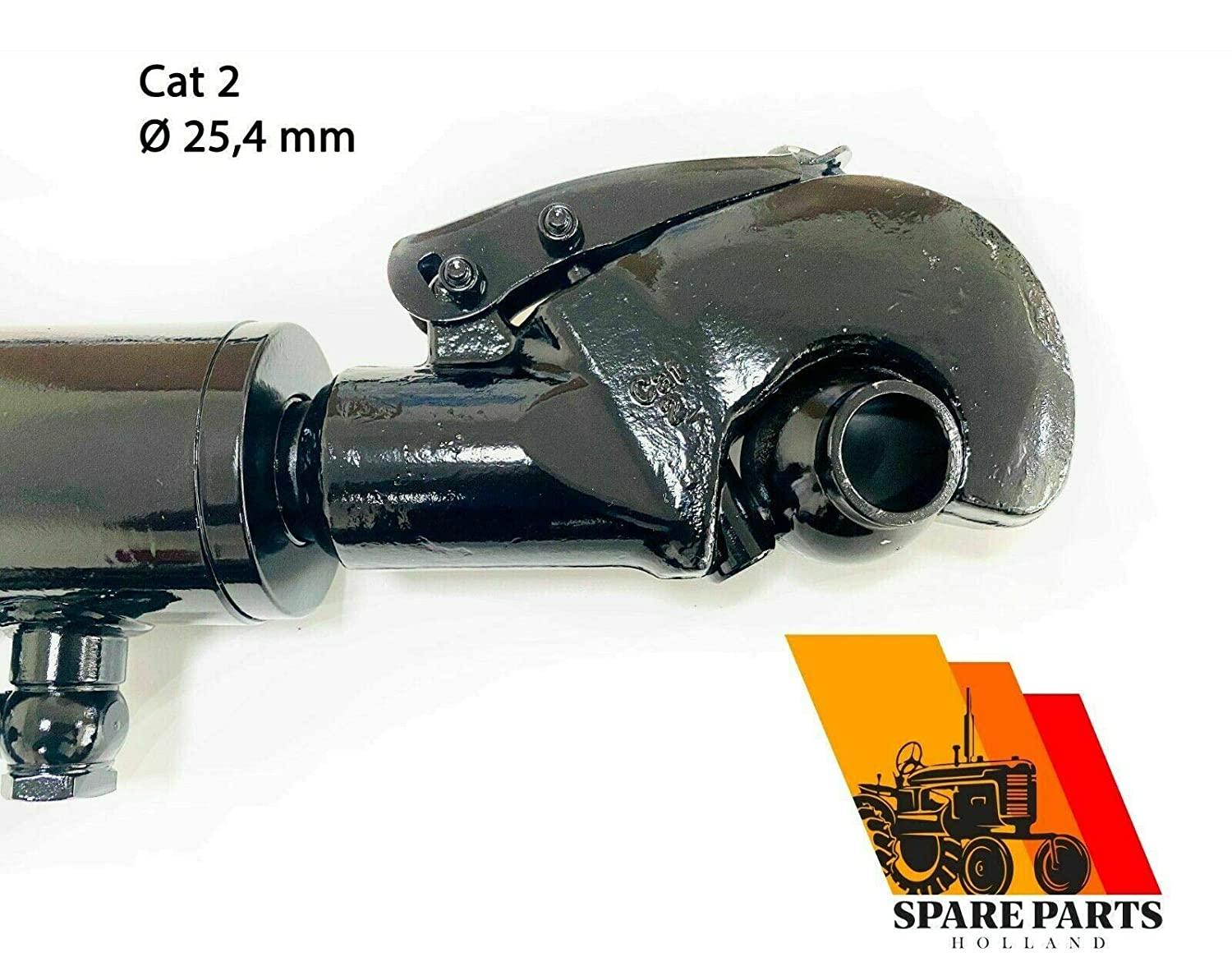 hydraulic top link cat. 2 + 2 catch hooks 23 5/8” - 34 5/8” locking block hoses stroke 11”