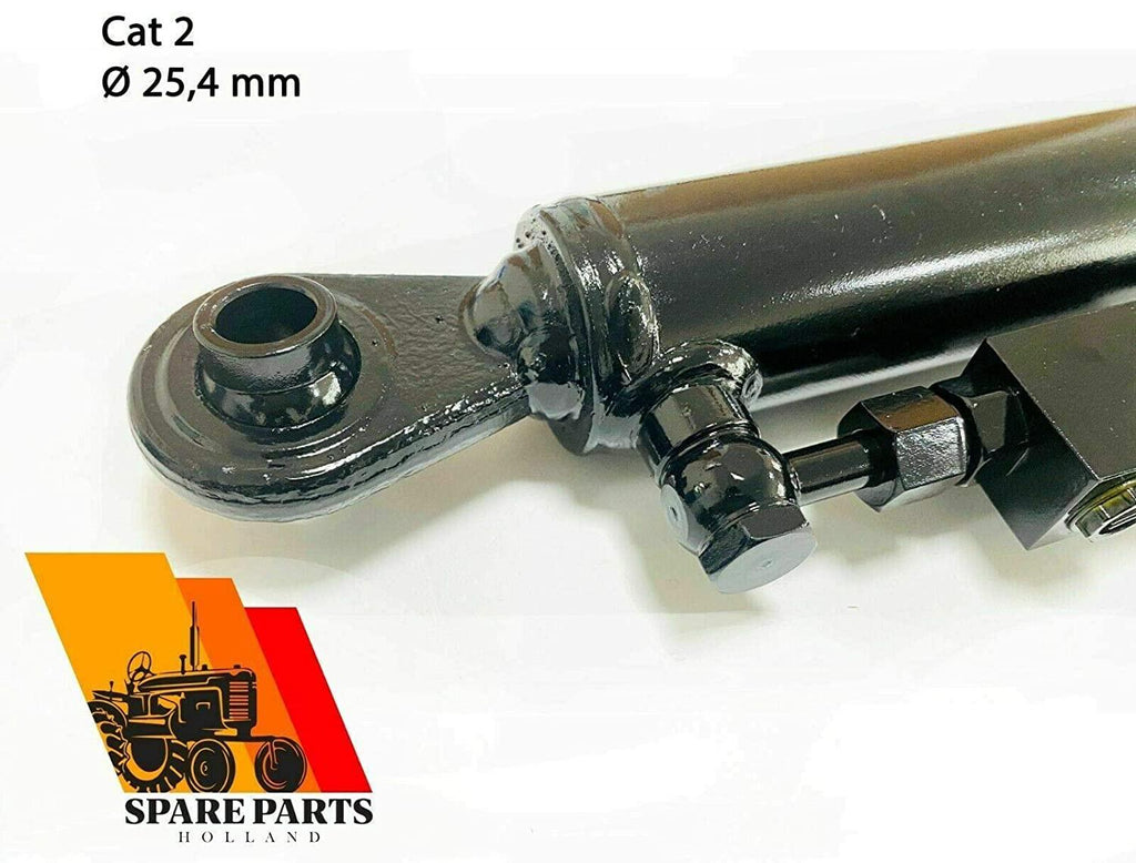 hydraulic top link cat. 2 + 2 catch hooks 23 5/8” - 34 5/8” locking block hoses stroke 11”