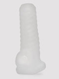 Perfect Fit Open Ended Textured Penis Sleeve, Clear