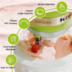 Ice Cream Maker Attachment for  Stand Mixer, Compatible with 4.5/5Qt & Larger  Stand Mixer, 2 Quart Frozen Ice Cream Bowl, Yogurt & Sorbet Gelato, White